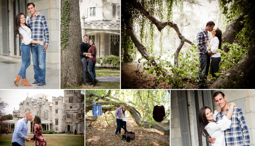 Couple Having Engagement Photos Taken In Westchester
