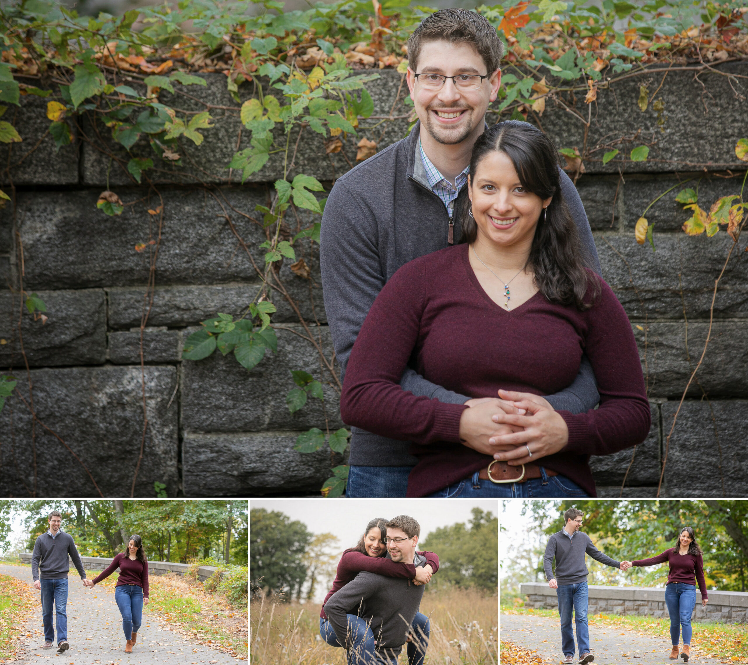 Hudson Valley Couple Taking Photos At Park