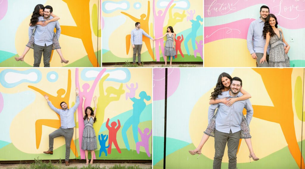 Tarrytown Mural Wall Photos With Couple