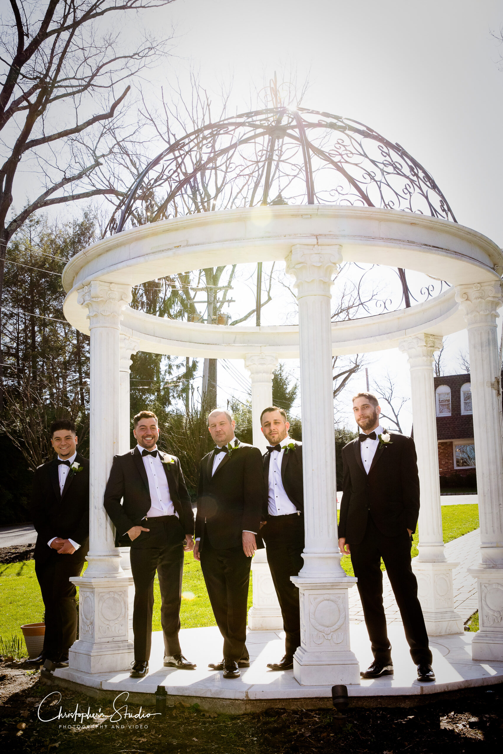 Groomsmen Photos At The Wedding Venue.