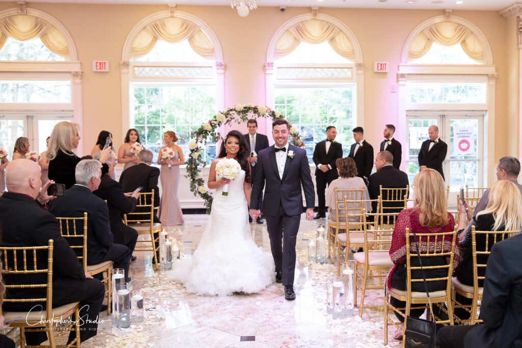 Wedding Ceremony in Ballroom of Old Tappan Manor - Wedding Venue