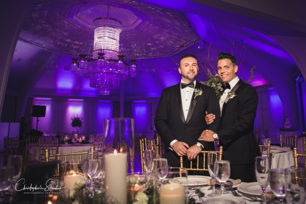 Grooms get married at The View on the Hudson.
