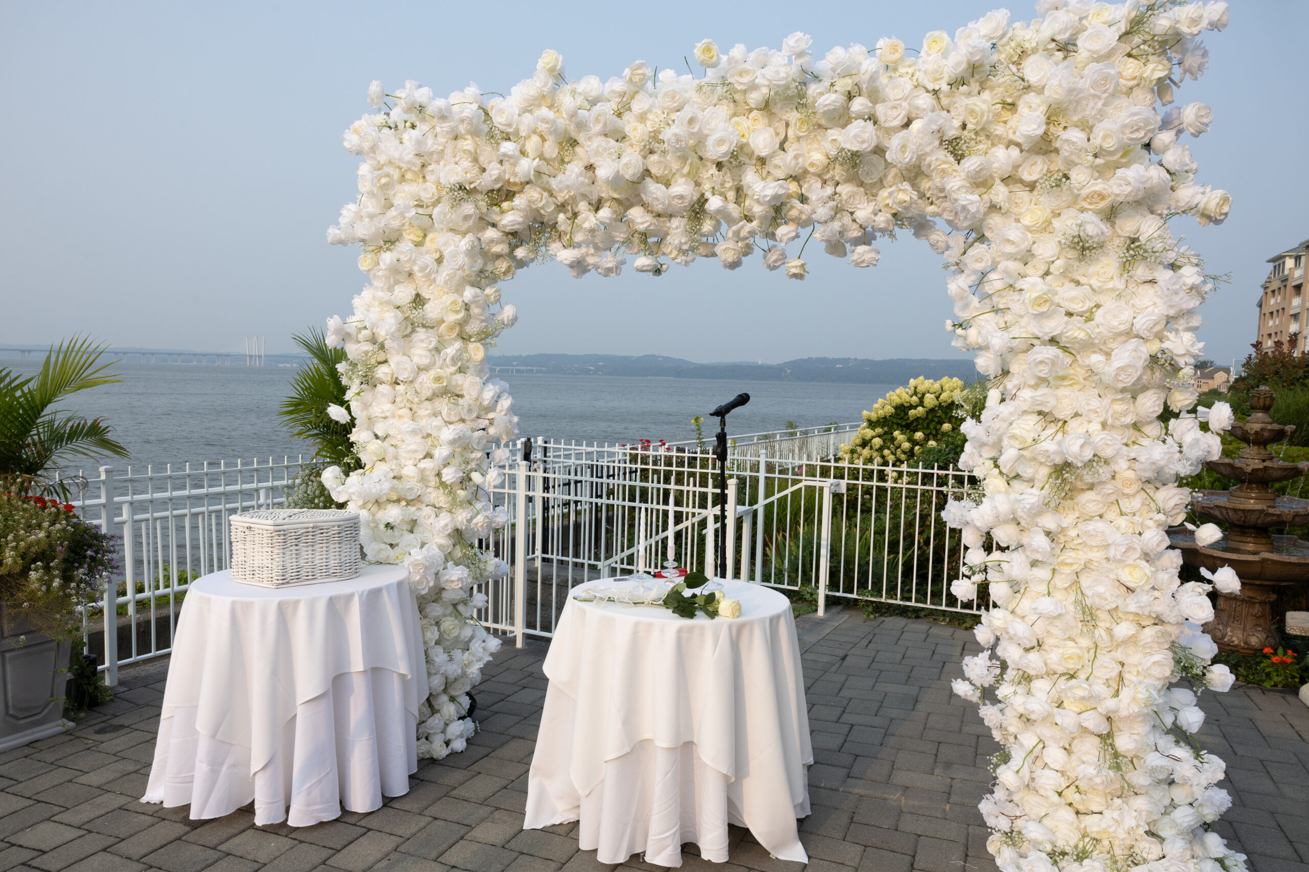 Wedding Ceremony on the Hudson river , NY