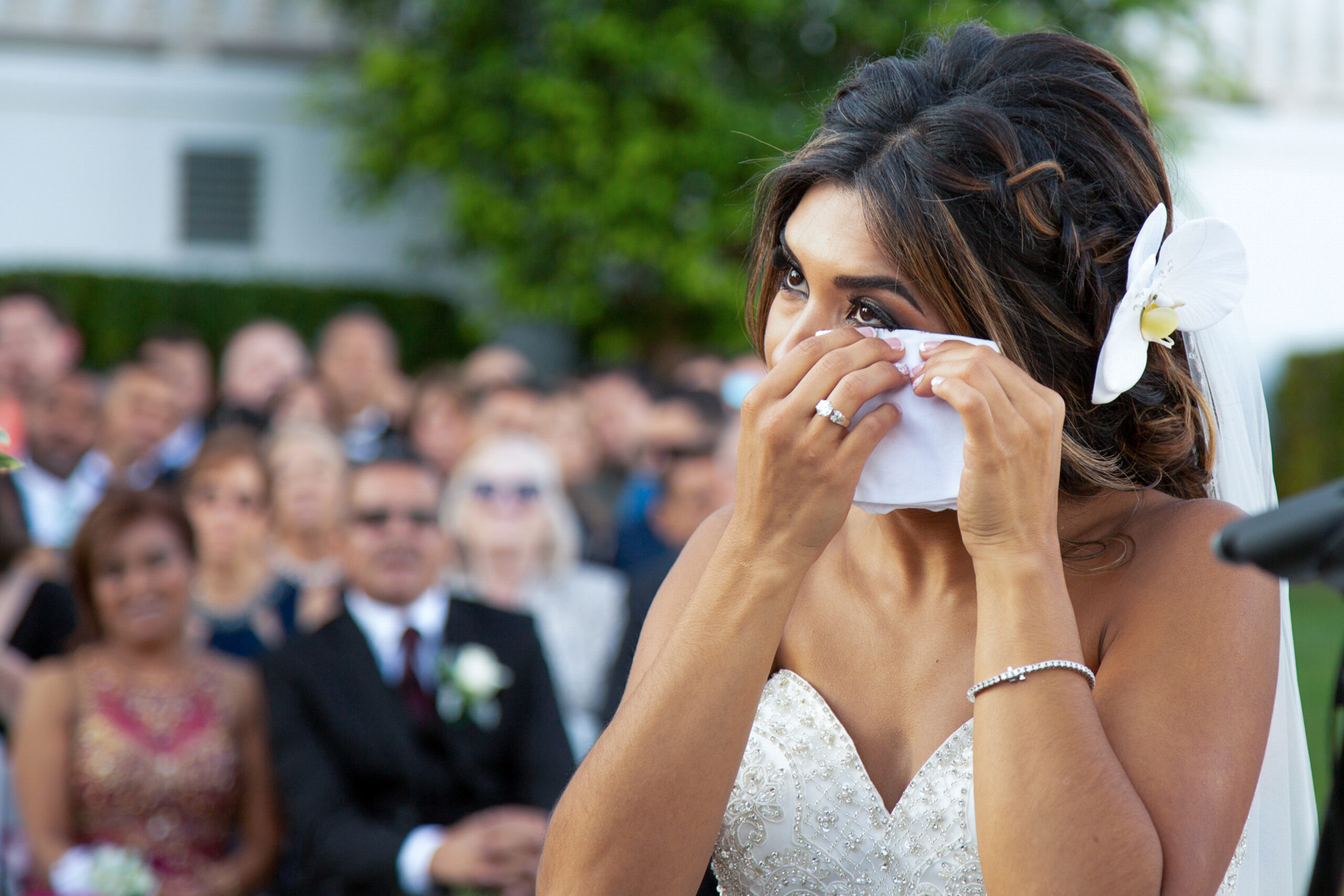 Bride Crying During Wedding Vows