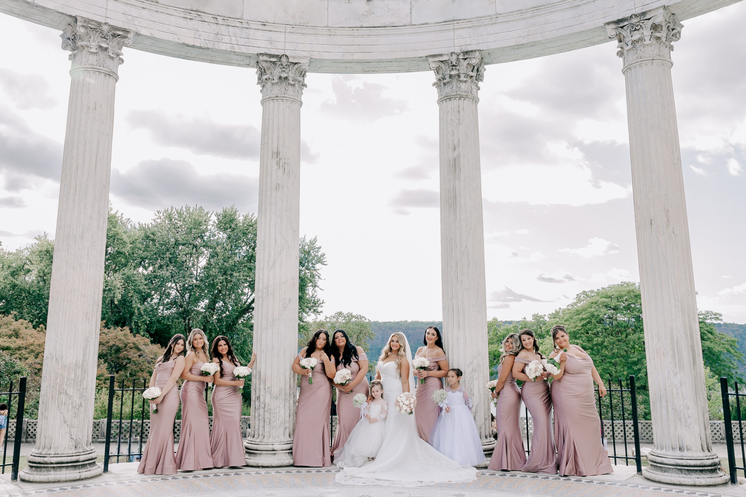 Bridal Party Photography at Untermyer Gardens